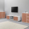 Wit houten tv-meubel 180cm woonkamerontwerp Dover Wood Catalogus