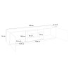 Wit houten tv-meubel 180cm woonkamerontwerp Dover Wood Keuze
