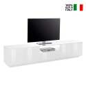 Aston moderne witte TV-meubel 220cm voor woonkamerontwerp Verkoop