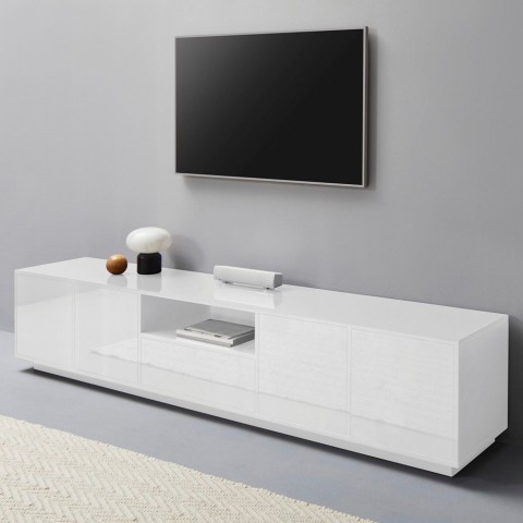 Aston moderne witte TV-meubel 220cm voor woonkamerontwerp Aanbieding