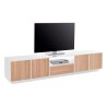 Modern design TV-meubel wit hout 220cm woonkamer Aston Wood Aanbod