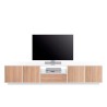 Modern design TV-meubel wit hout 220cm woonkamer Aston Wood Korting