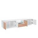 Modern design TV-meubel wit hout 220cm woonkamer Aston Wood Kortingen