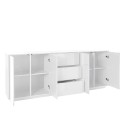 Moderne witte buffetkast Lonja 220cm voor keuken en woonkamer Kortingen