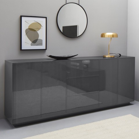 Keuken dressoir 220cm modern design woonkamer kast Lonja Verslag Aanbieding