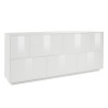 Witte design dressoir 200cm woonkamer kast keuken Lopar Aanbod