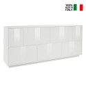 Witte design dressoir 200cm woonkamer kast keuken Lopar Verkoop