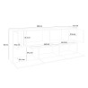 Witte design dressoir 200cm woonkamer kast keuken Lopar Model