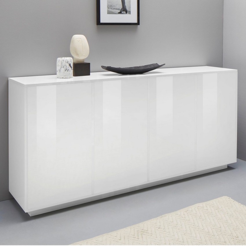 Moderne design dressoir wit 180cm voor woonkamer en keuken Ceila Aanbieding