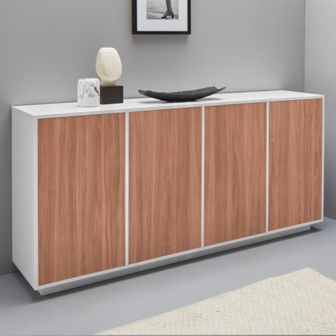 180cm woonkamer dressoir wit Ceila Wood design keukenblok Aanbieding