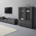 Moderne hoge vitrinekast 100cm keuken woonkamer Syfe Report Catalogus