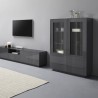 Moderne hoge vitrinekast 100cm keuken woonkamer Syfe Report Catalogus