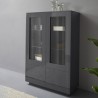Moderne hoge vitrinekast 100cm keuken woonkamer Syfe Report Aanbieding