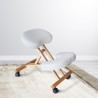 Ergonomische kniestoel van hout en kunstleer bureaustoel Balancewood  Aanbod