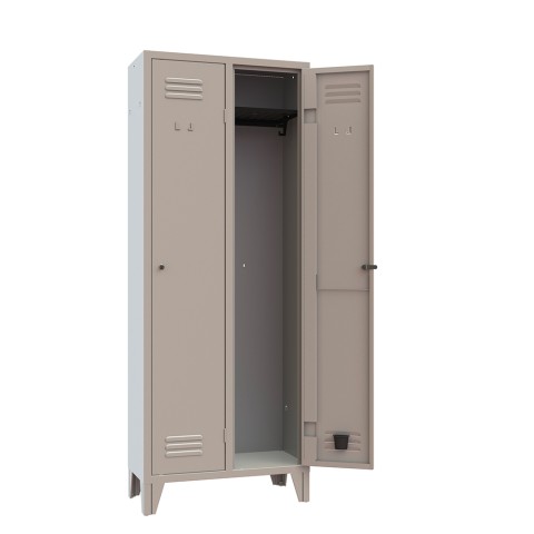 Metalen kleedkast 2-deurs voor kantoor en sportschool Stylo Aanbieding