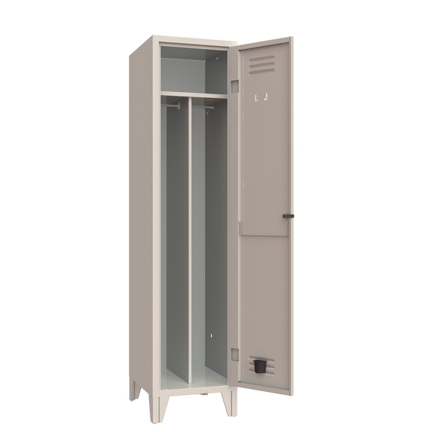 Metalen kleedkamerkast 1-persoons, scheiding schone/vuile was Fade Aanbieding