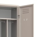 Metalen kleedkamerkast 1-persoons, scheiding schone/vuile was Fade Korting