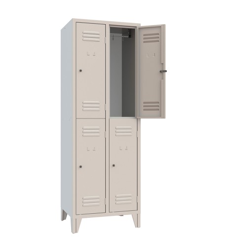 Loch metalen kleedkamerlockerkast met 4 compartimenten Aanbieding