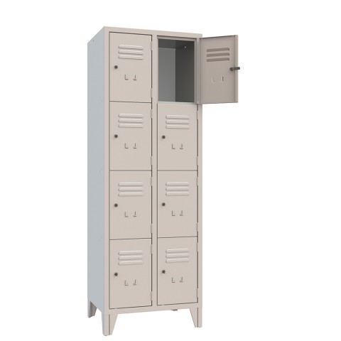 Hoch metalen locker met 8 vakken voor kantoor, school of sportschool Aanbieding