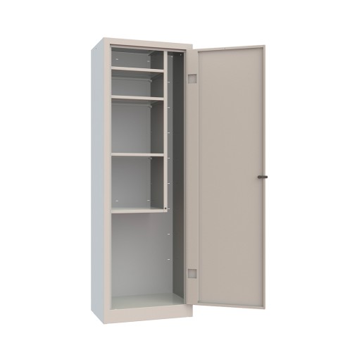 Metalen multifunctionele kast met 4 planken en slot Mopp Aanbieding