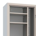 Metalen multifunctionele kast met 4 planken en slot Mopp Korting