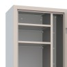 Metalen multifunctionele kast met 4 planken en slot Mopp Korting