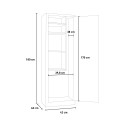 Metalen multifunctionele kast met 4 planken en slot Mopp Catalogus