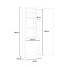 Metalen multifunctionele kast met 4 planken en slot Mopp Catalogus