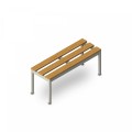 Bankje kleedkamer 3 zitplaatsen 100x37x43cm gym school zwembad Sit Aanbieding