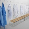 Bankje kleedkamer 3 zitplaatsen 100x37x43cm gym school zwembad Sit Verkoop