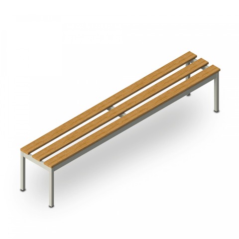 Kleedkamerbank 6 zitplaatsen voor sportschool, zwembad, school 200x37x43cm Sit L Aanbieding