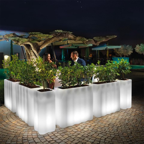 RGB LED lichtgevende plantenbak voor restaurant bar terras Nebula
