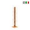 Verticale kolomboekenkast h150cm hout 10 planken Zia Veronica MH Korting
