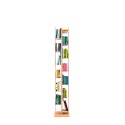 Verticale kolomboekenkast h150cm hout 10 planken Zia Veronica MH Karakteristieken
