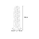 Verticale kolomboekenkast h150cm hout 10 planken Zia Veronica MH 
