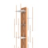 Verticale houten kolom boekenkast 13 planken h195cm Zia Veronica H Afmetingen