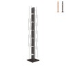 Verticale houten kolomboekenkast met 13 planken hoog 195 cm Zia Veronica H Aanbieding