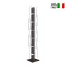 Verticale houten kolomboekenkast met 13 planken hoog 195 cm Zia Veronica H Korting