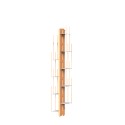 Verticale wandkast h150cm hout 10 planken Zia Veronica WMH Catalogus