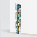 Verticale wandboekenkast h195cm hout 13 schappen Zia Veronica WH Karakteristieken