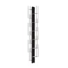 Verticale wandboekenkast h195cm hout 13 schappen Zia Veronica WH Model