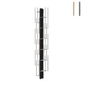 Verticale wandboekenkast h195cm hout 13 schappen Zia Veronica WH Verkoop