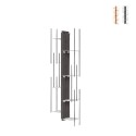 Hangende houten boekenkast verticaal h105cm 7 planken Zia Veronica SF Aanbieding