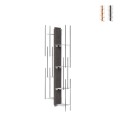 Hangende houten boekenkast verticaal h105cm 7 planken Zia Veronica SF Aanbieding