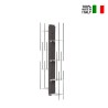 Hangende houten boekenkast verticaal h105cm 7 planken Zia Veronica SF Korting