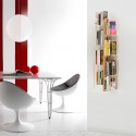 Hangende houten boekenkast verticaal h105cm 7 planken Zia Veronica SF Aanbod
