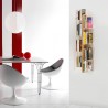 Hangende houten boekenkast verticaal h105cm 7 planken Zia Veronica SF Aanbod