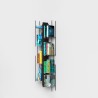 Hangende houten boekenkast verticaal h105cm 7 planken Zia Veronica SF Keuze