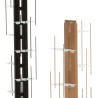 Verticale kolomboekenkast h150cm hout 10 planken Zia Veronica MH 