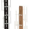 Verticale houten kolom boekenkast 13 planken h195cm Zia Veronica H Prijs